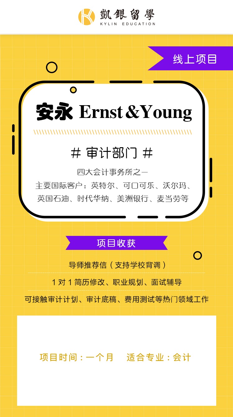 安永会计线上实习